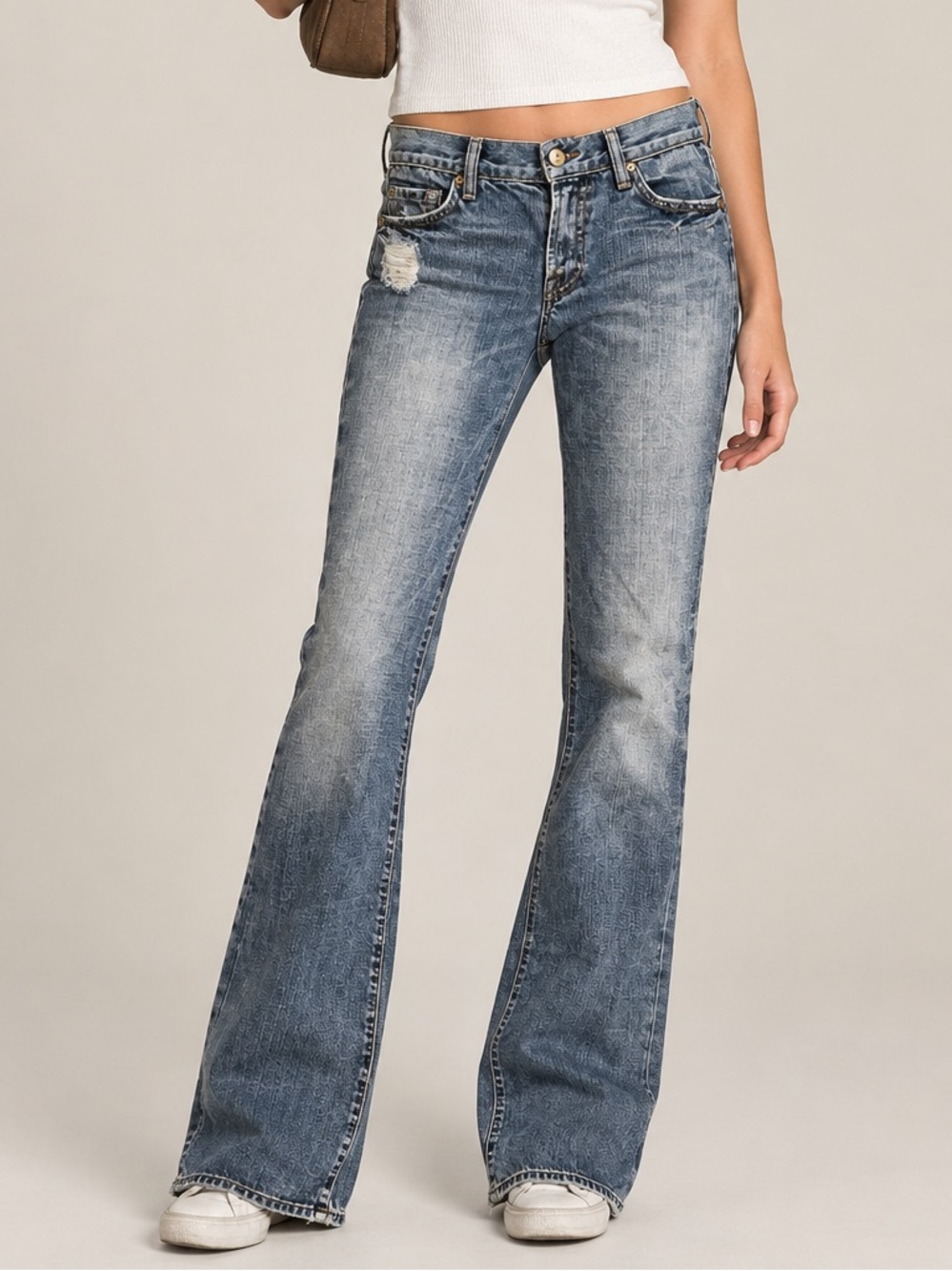 Vintage 7 for all mankind Y2K Low Rise Flare Jeans, 29